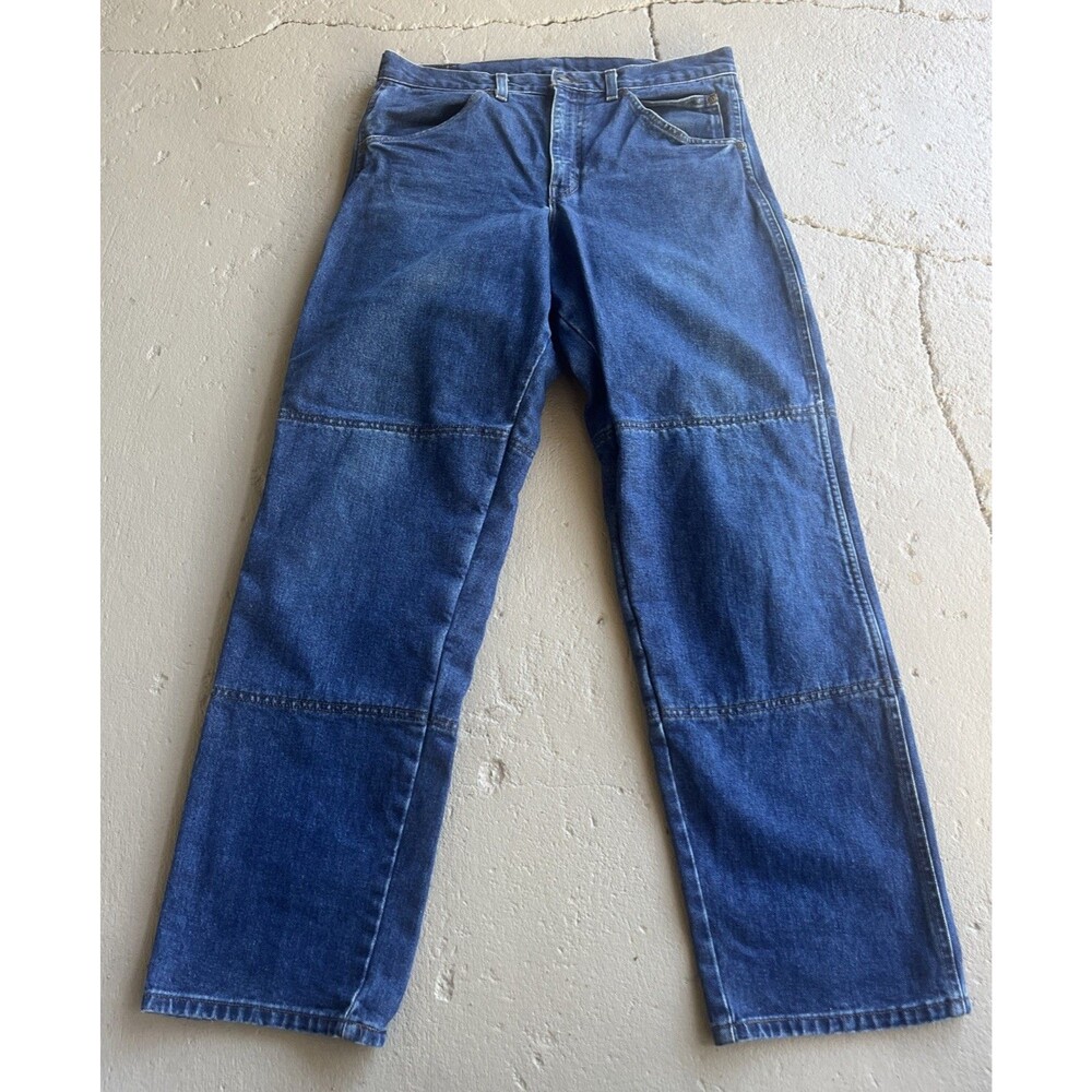 DRAGGIN Denim 100% Kevlar Lined Motorcycle Blue Jeans Made For Riding Size 34x32